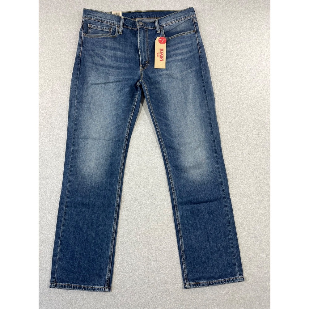 Levis 514 Jeans Mens 36x32 Blue Denim Regular Fit Straight Leg Stretch